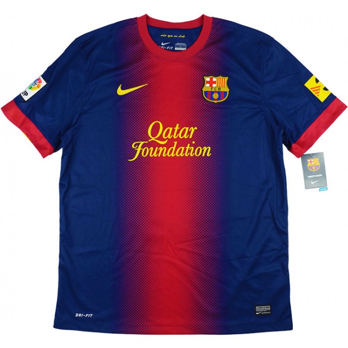 Authentic Camiseta Barcelona 1ª Retro 2012 2013 Azul Rojo